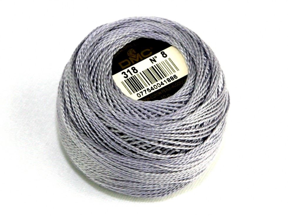 Dmc 318 Size 8 Cotton Perle Thread