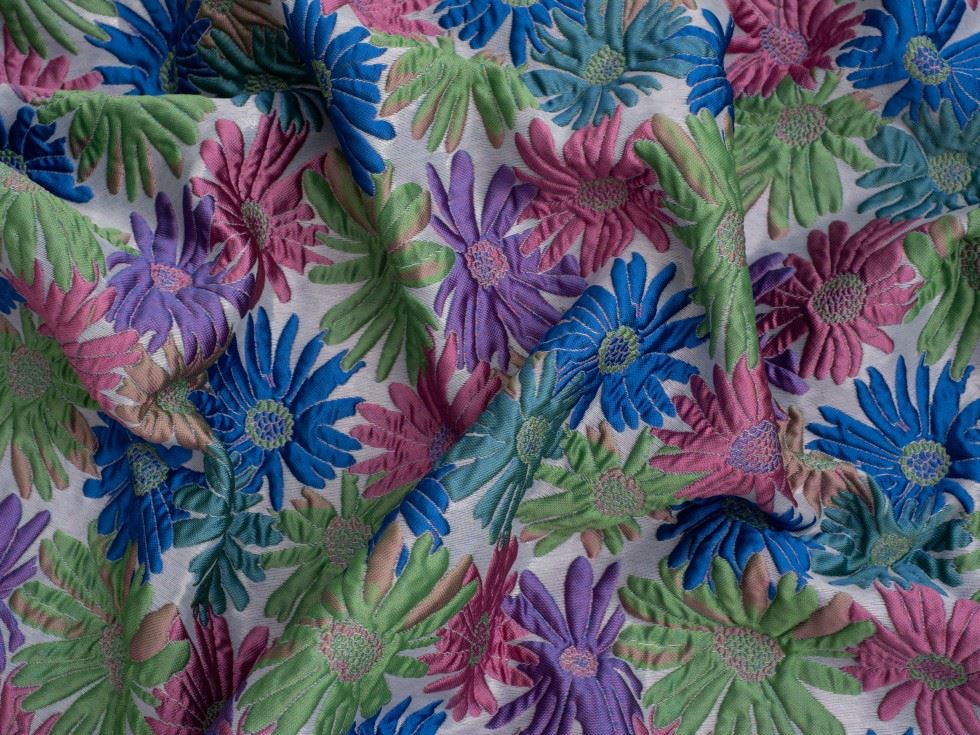 Minerva Core Range Nina Textured Woven Brocade Fabric Pink
 
