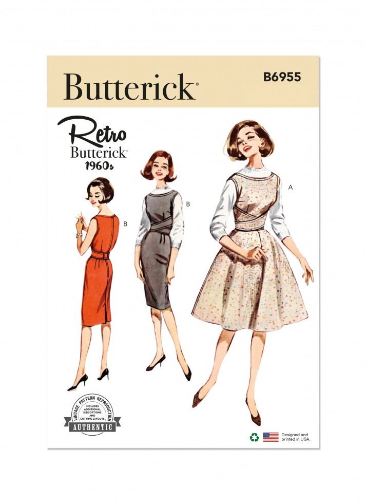 Butterick Paper Sewing Pattern 6955
 