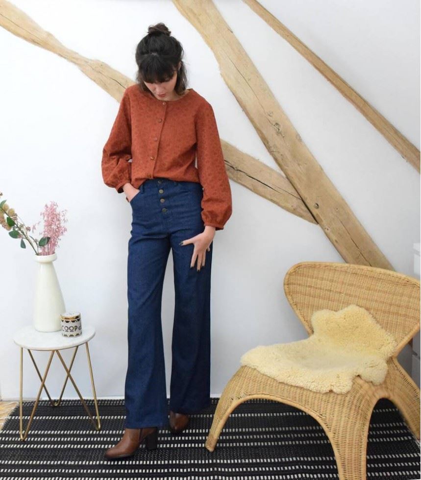 Cousette Paper Sewing Pattern Fluette Trousers
 