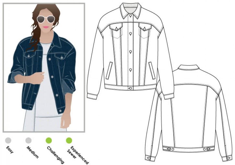 Style Arc Sewing Pattern Stevie Jean Jacket