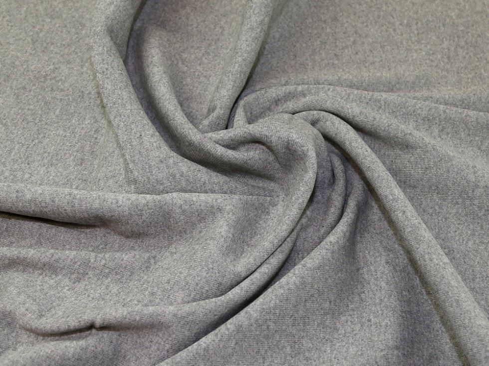 Lady Mcelroy Silver Grey Tubular Rib Stretch Knit Fabric