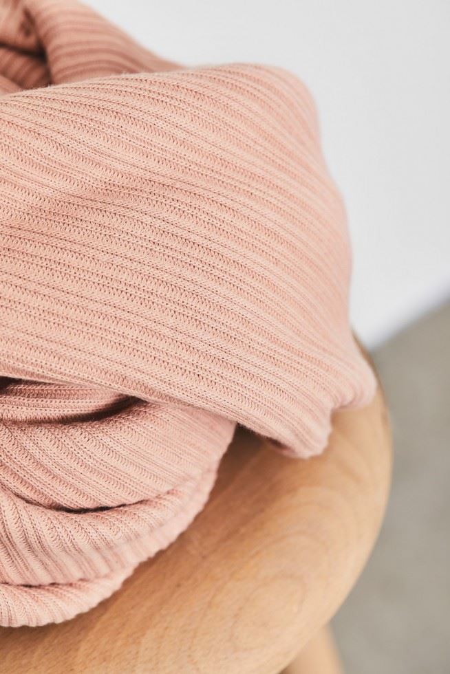 Mind The Maker Rose Selanik Rib Textured Stretch Knit Fabric
