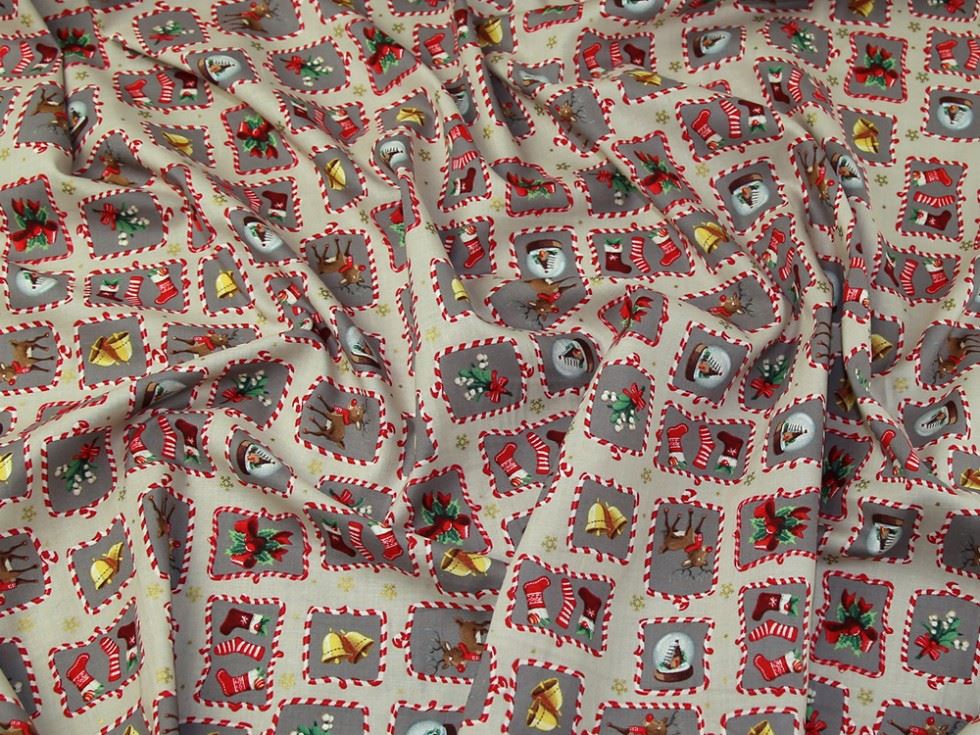 Beige Deadstock 100% Cotton Fabric
