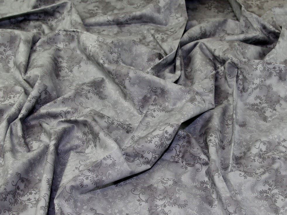 John Louden Grey 100% Cotton Fabric