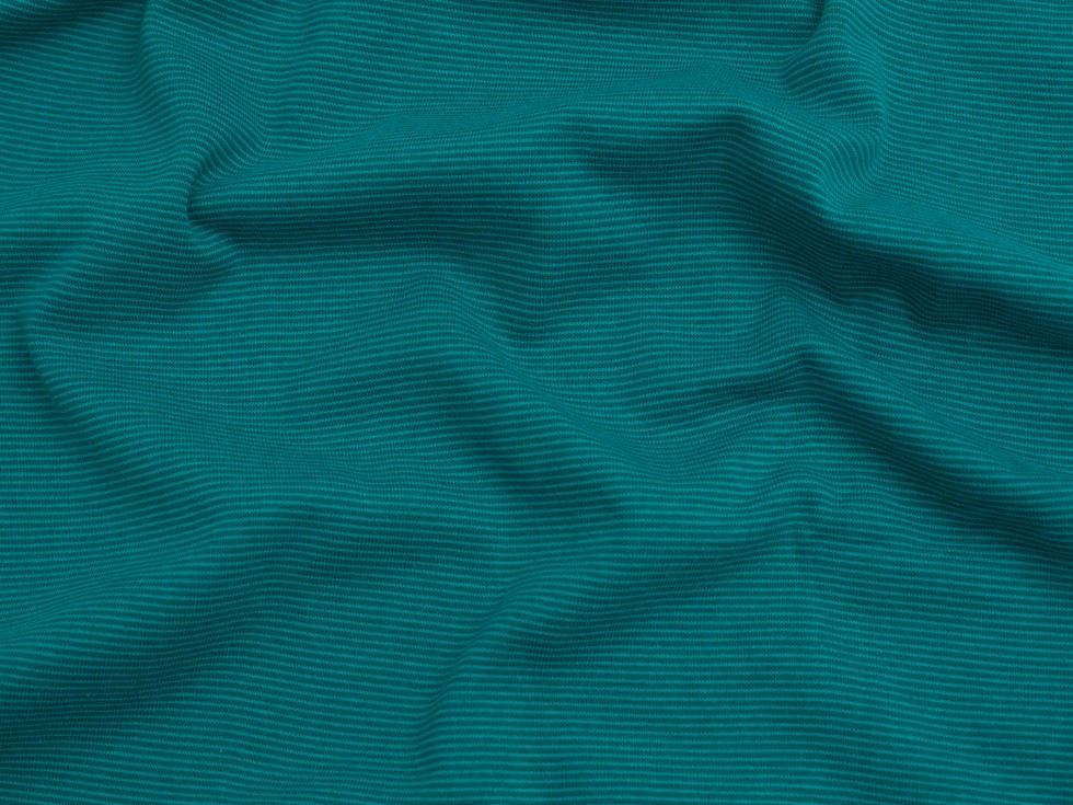 Minerva Core Range Peacock Tubular Ribbing Stretch Knit Fabric