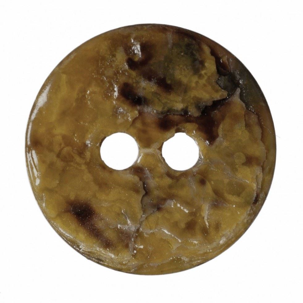 Hemline Yellow Round Shell Buttons