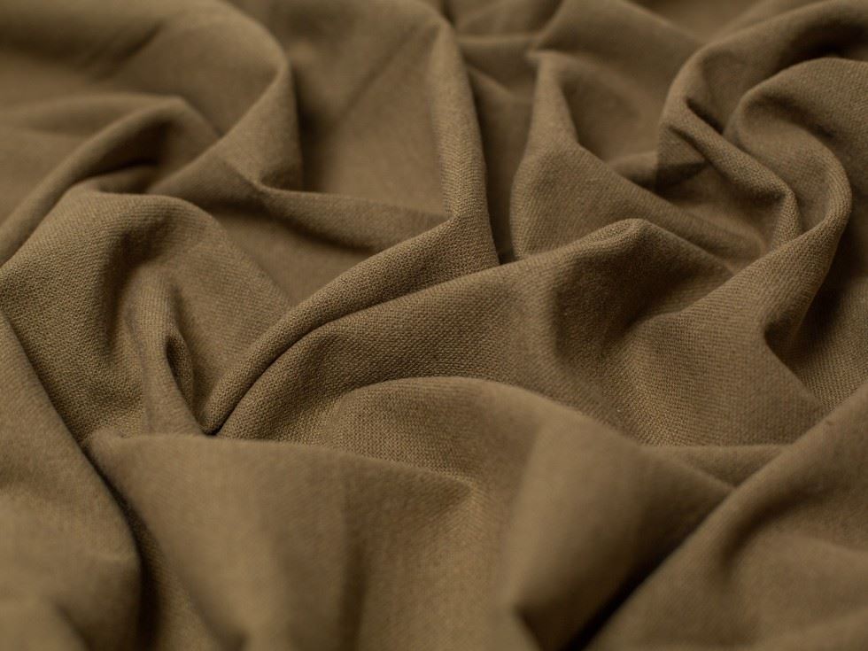Blades Textured Cotton Linen Fabric Khaki Green
 