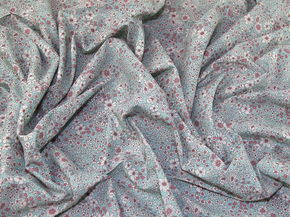 Mint Green Cotton Lawn Fabric