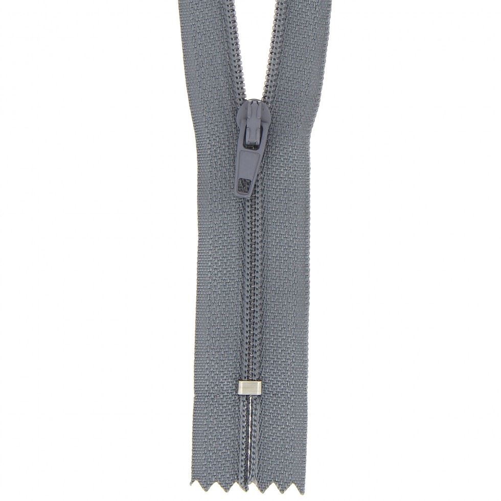 Milward Nylon Dress & Skirt Closed End Zips Dark Grey