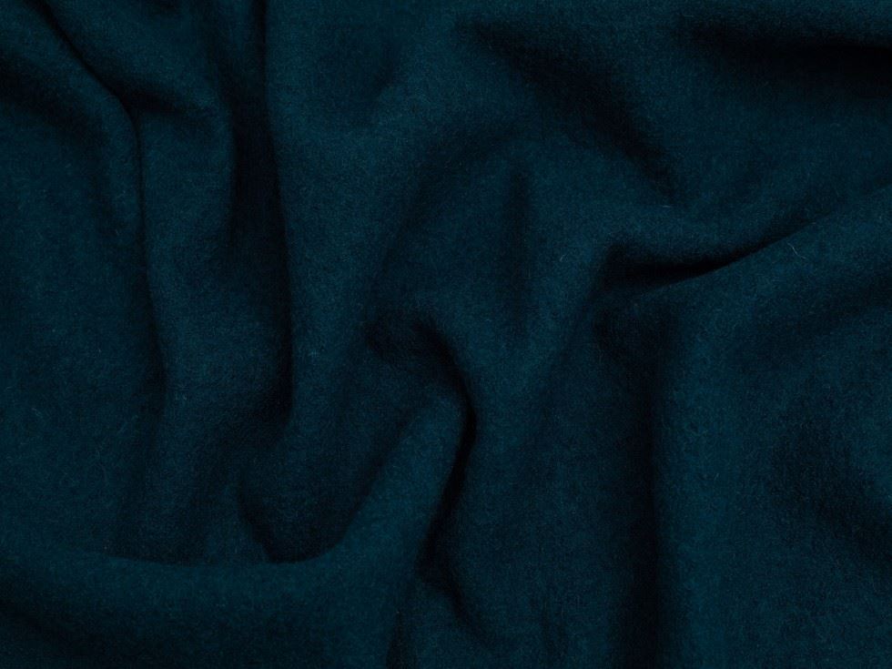 Minerva Core Range Teal 100% Pure Boiled Wool Coating Fabric