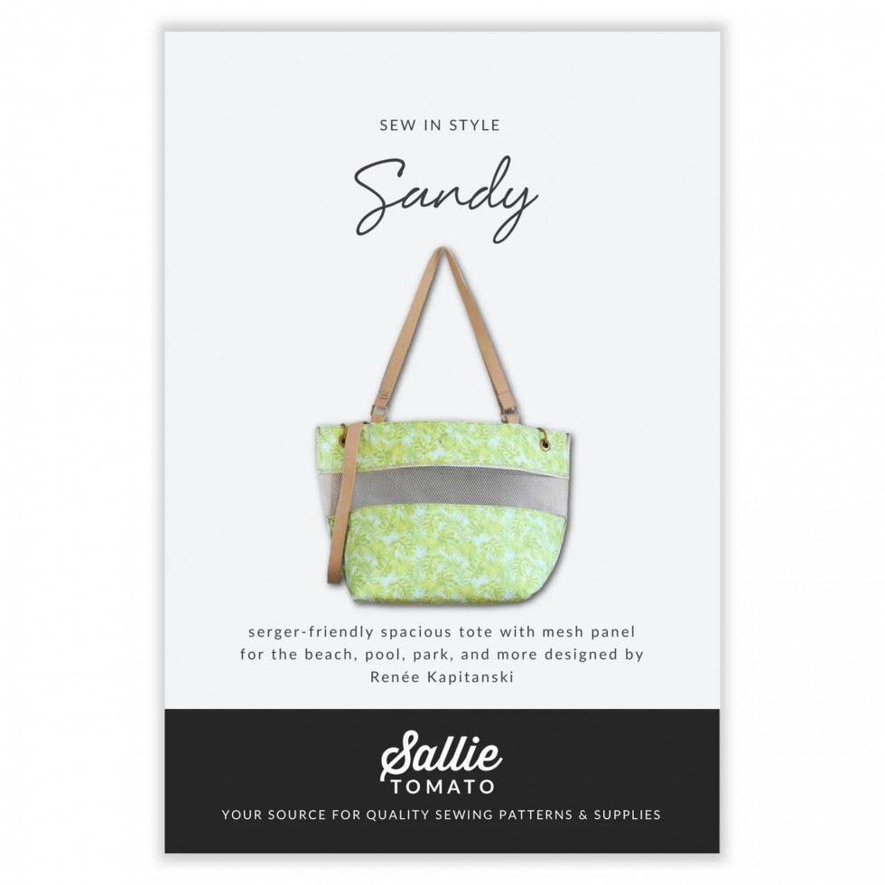Sallie Tomato Sewing Pattern Sandy Tote Bag