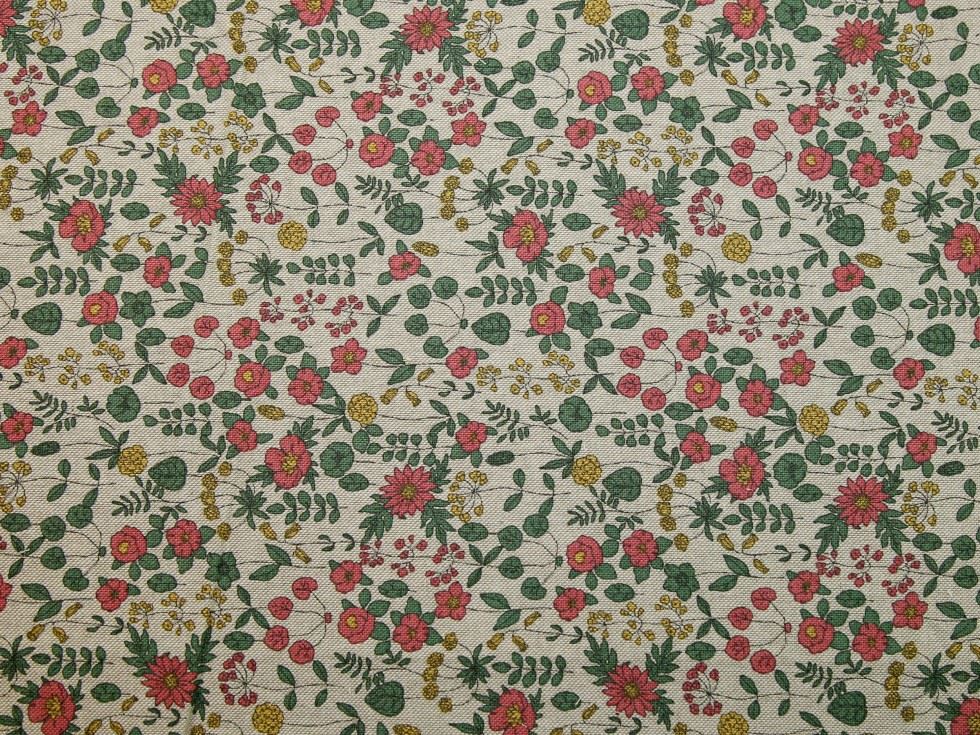 Beige Deadstock Cotton Canvas Fabric