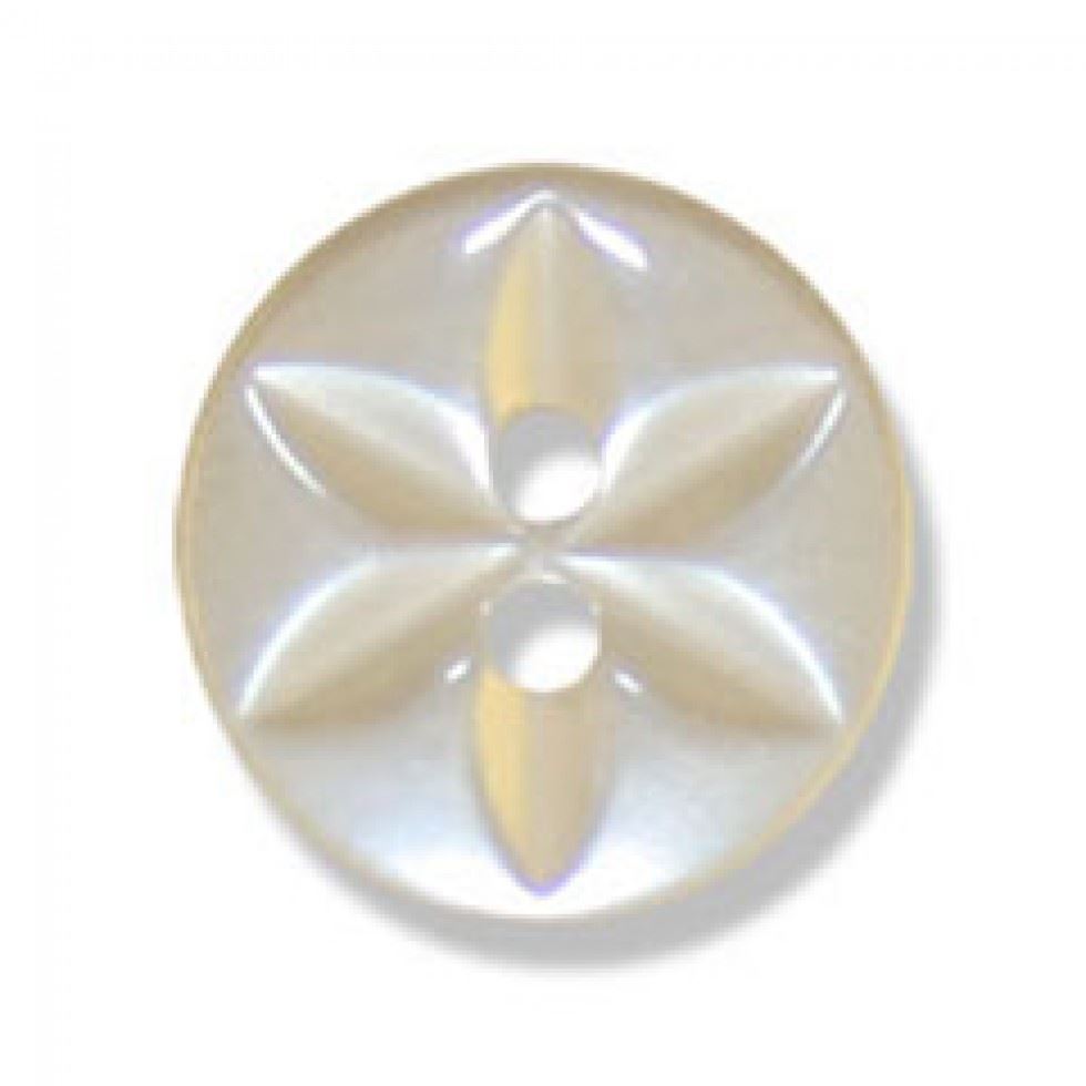 Trimits Polyester Star Buttons (Value Pack) Cream