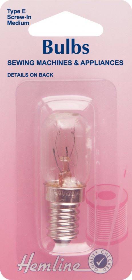 Hemline Sewing Machine Screw Bulb