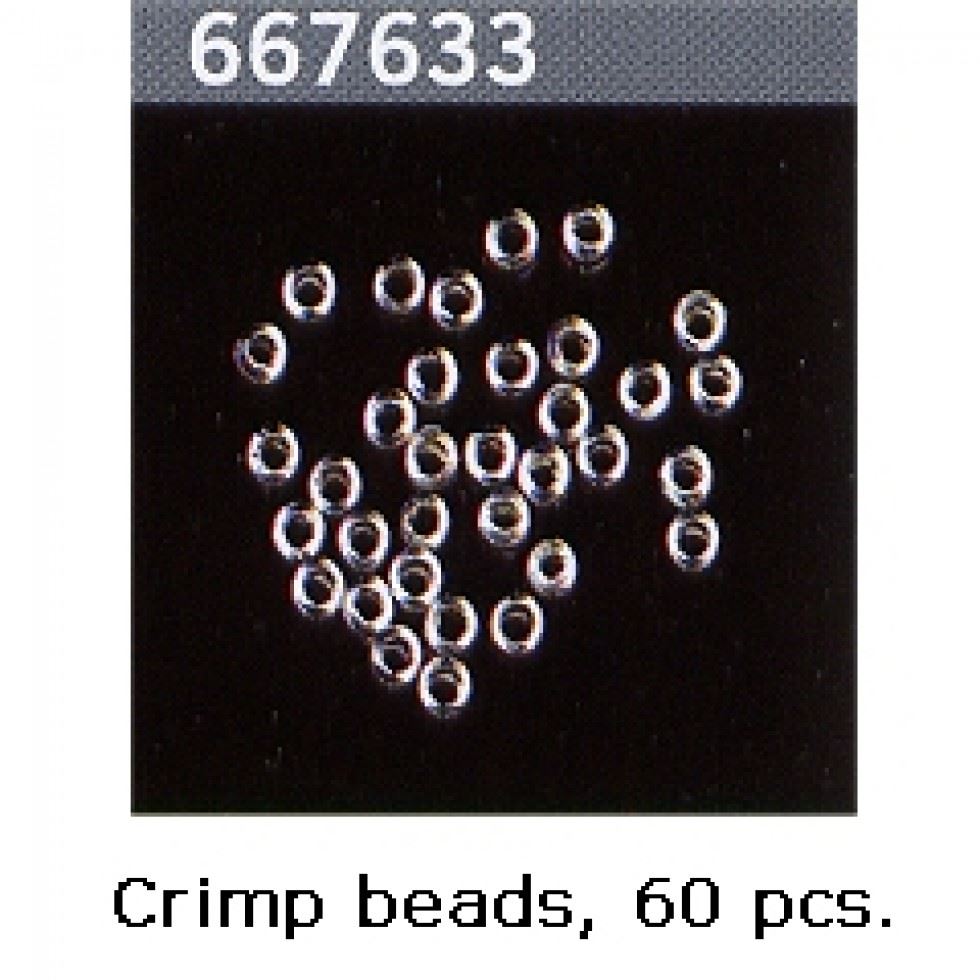 Gutermann Silver Crimp Bead Findings
