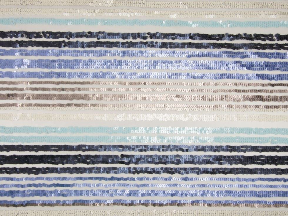 Multicoloured Deadstock Sequin Mesh Fabric