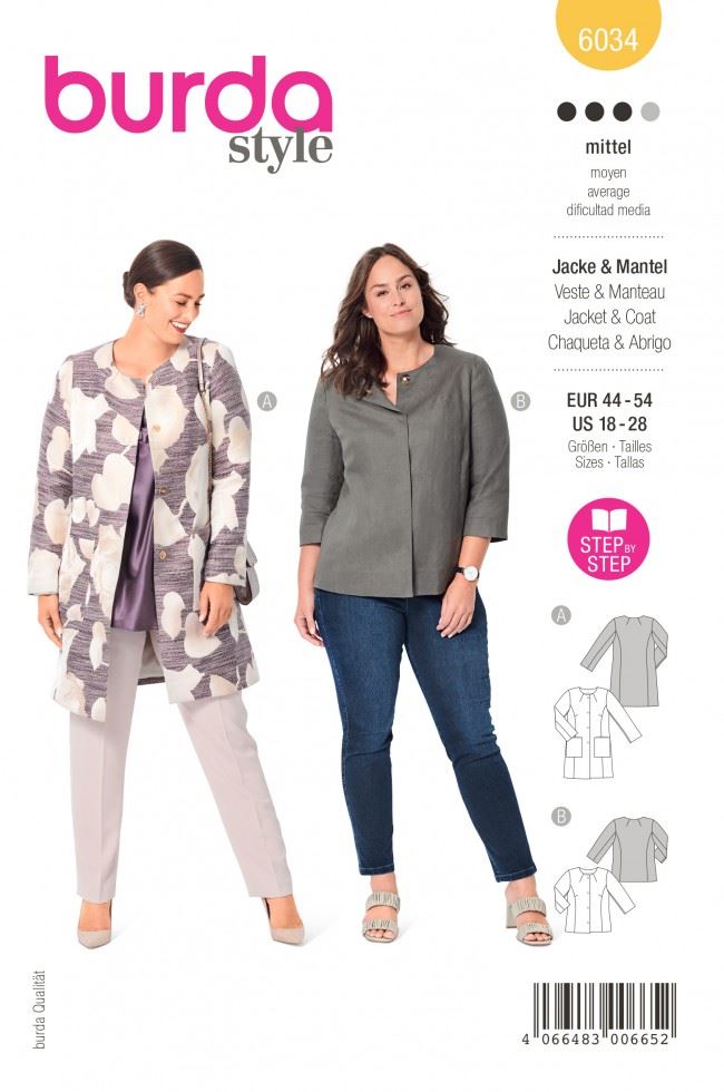 Burda Paper Sewing Pattern 6034
 