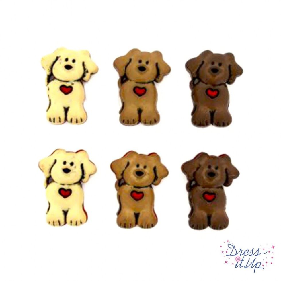 Dress It Up Ruff Ruff Buttons
 