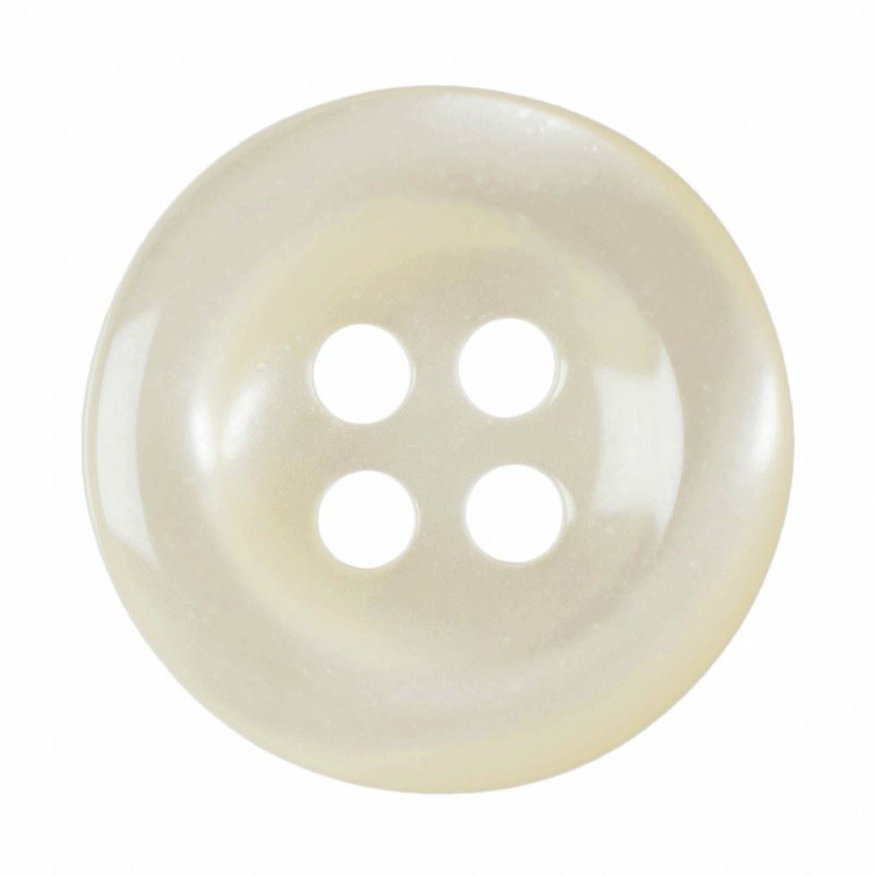 Hemline Cream Round Translucent Buttons