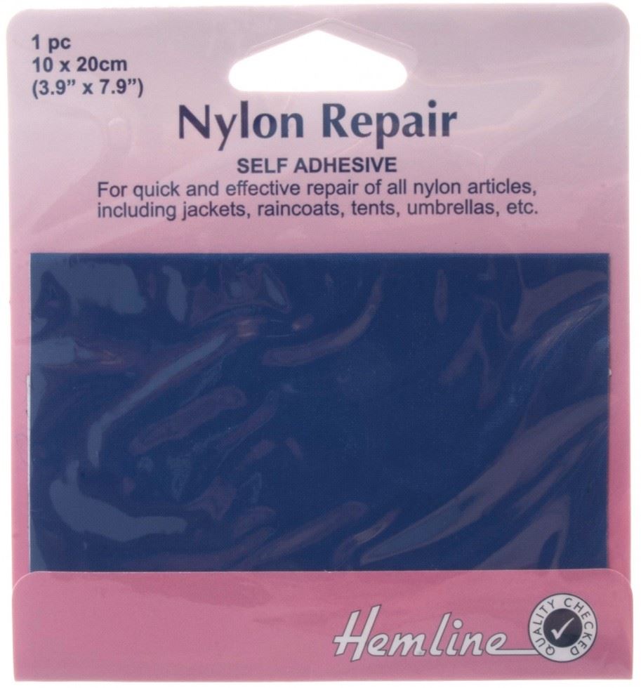 Minerva Self Adhesive Repair Patch Royal Blue Nylon Hemline H689.royal