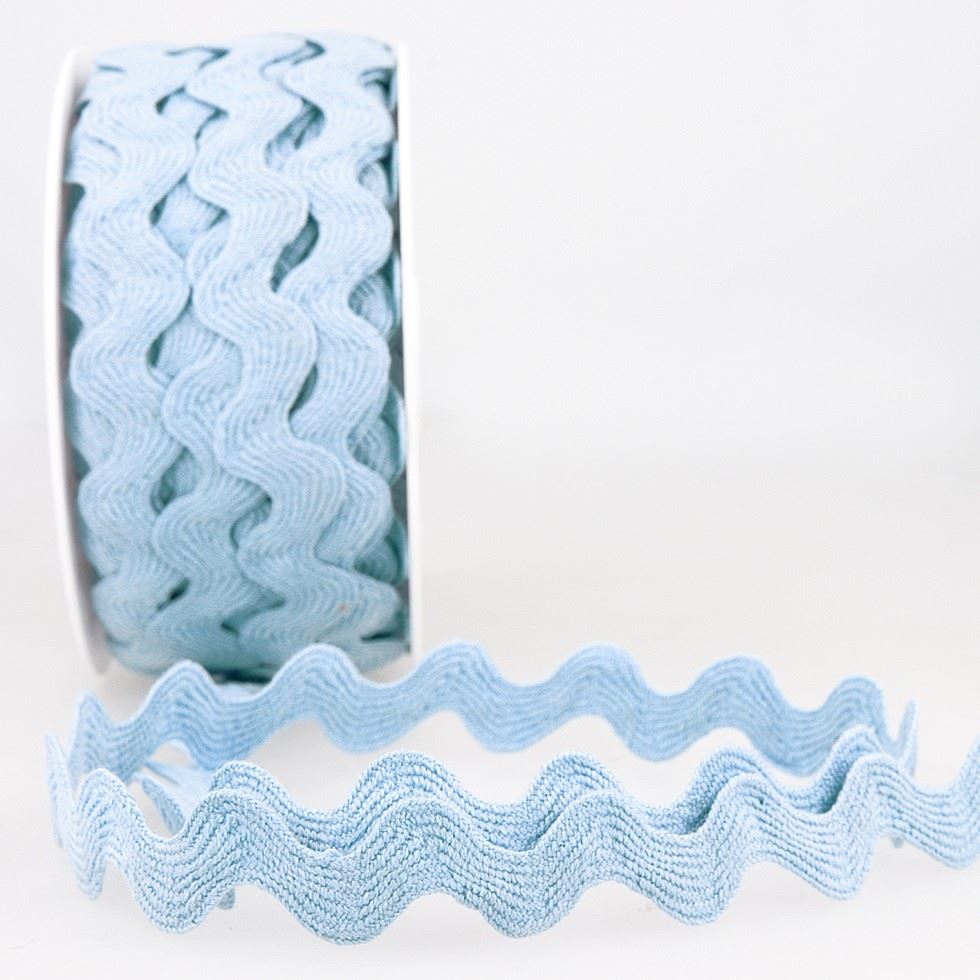 Stephanoise Sky Blue Ric Rac Trim