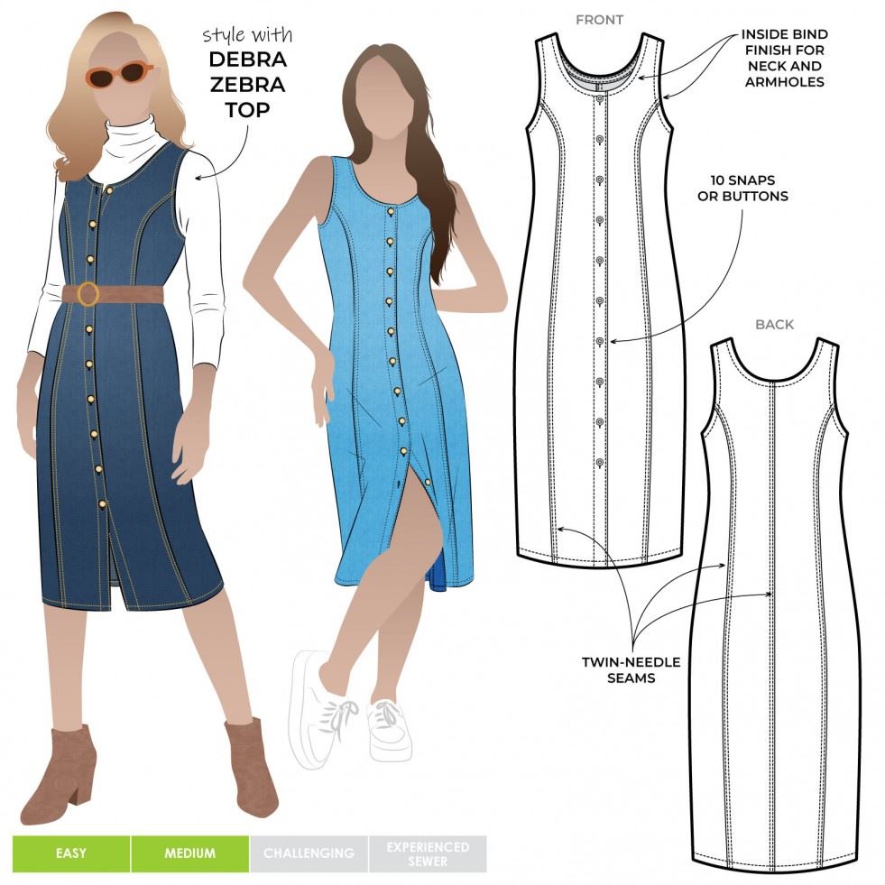 Style Arc Sewing Pattern Geri Dress