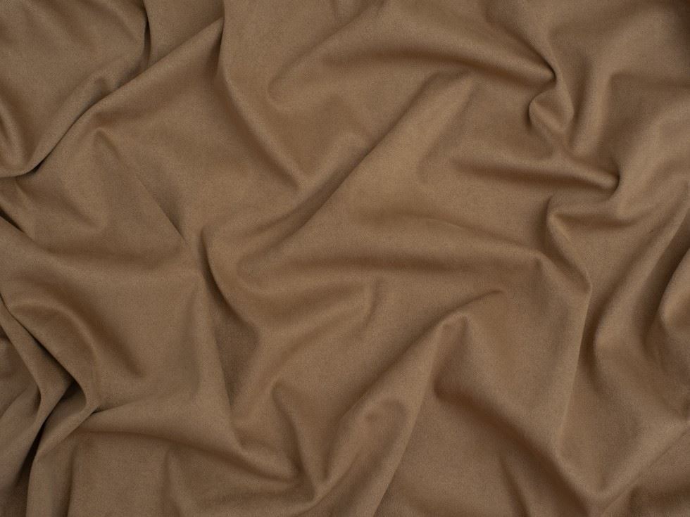 Minerva Core Range Heavy Suede Stretch Knit Fabric Cream
 