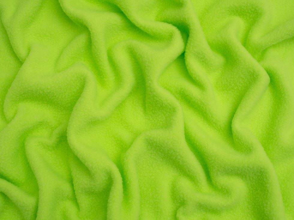 Minerva Core Range Neon Green Polar Fleece Fabric