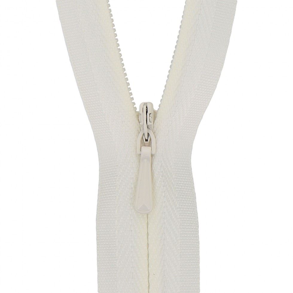 Milward Cream Concealed Invisible Closed End Zips