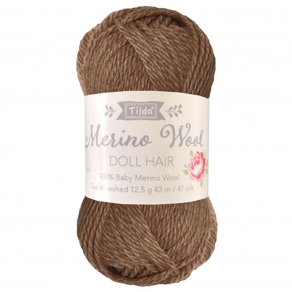 Tilda Brown Yarn For Doll Hair