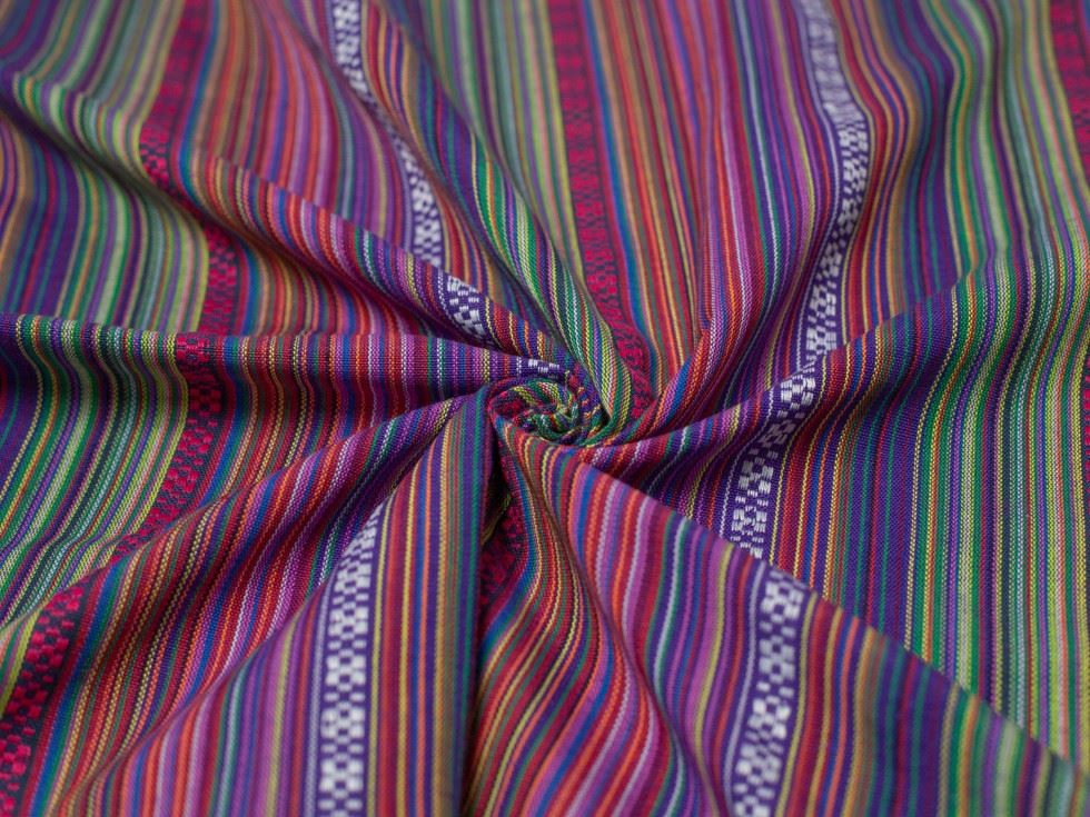 Minerva Mexico Woven Stripe Fabric 150cm / 60" Wide - per metre - Picture 7 of 10