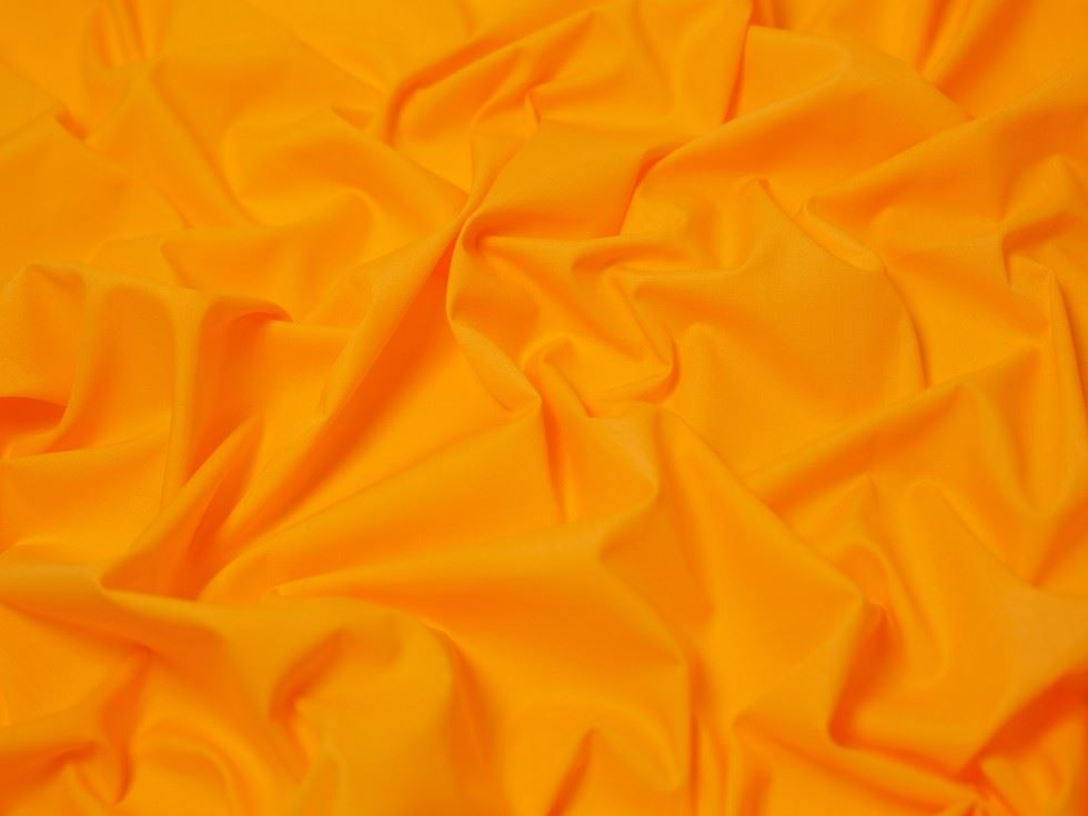 Minerva Core Range Orange Plain Polycotton Fabric