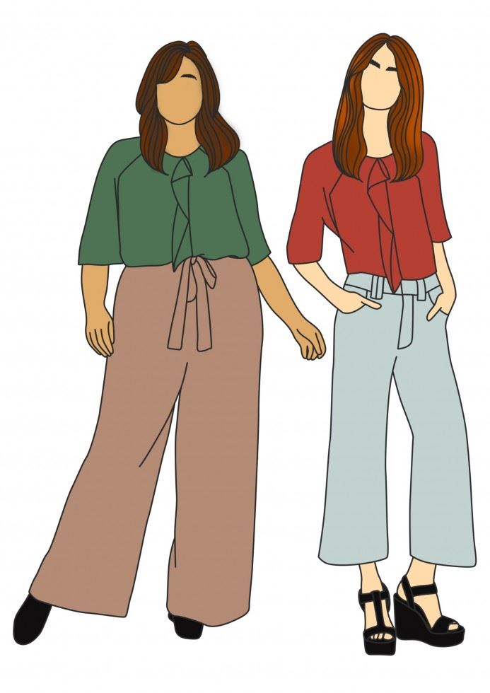 Paper Sewing Pattern Vienne Blouse Paper Sewing Pattern Vienne Blouse