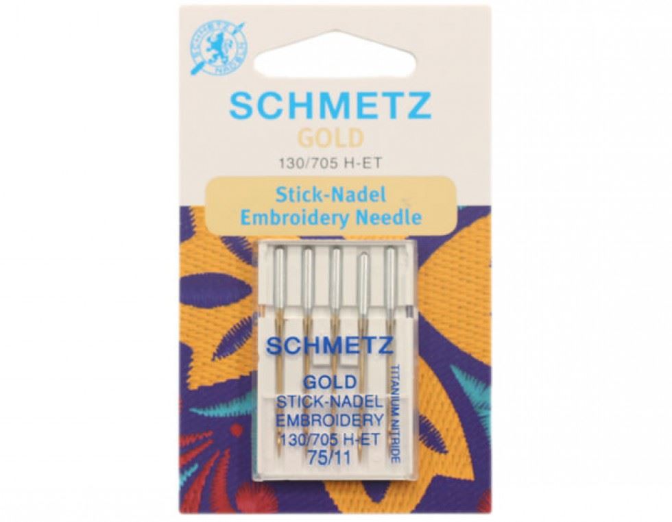 Schmetz Gold Embroidery Machine Needles
 