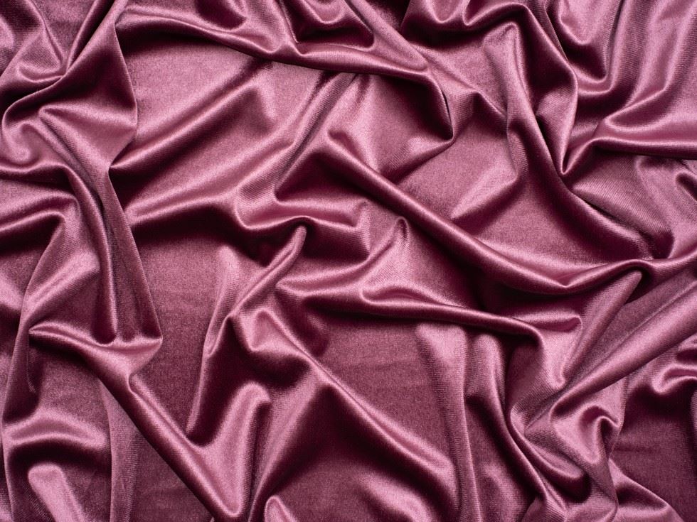 Glossy Panne Velvet Stretch Knit Fabric Mauve
 