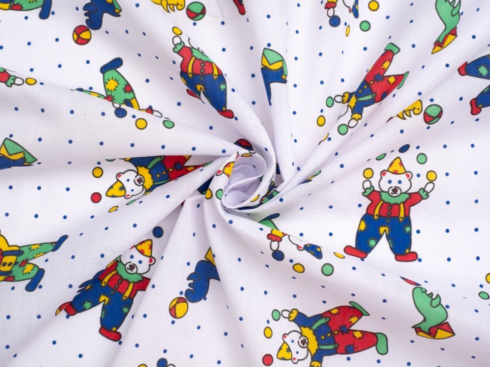 Multicoloured Printed Polycotton Fabric