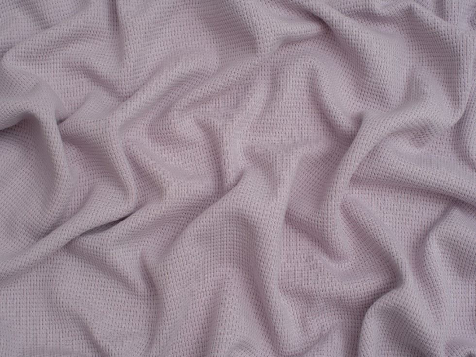 Minerva Core Range Mini Waffle Textured Stretch Knit Fabric Light Pink
 