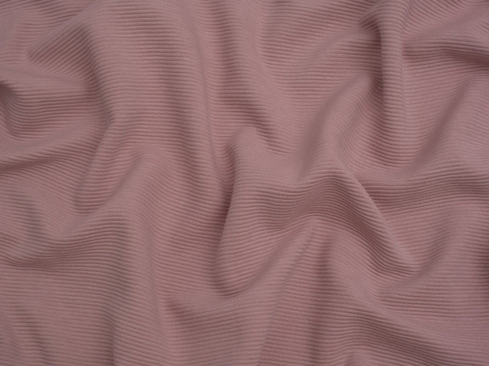 Minerva Core Range Rose Pink Cotton Ottoman Rib Stretch Knit Fabric