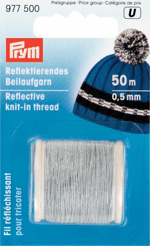 Prym Reflective Fine Elastic Silver