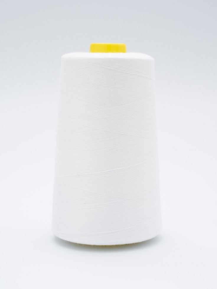 120s Sewing Thread Cone White