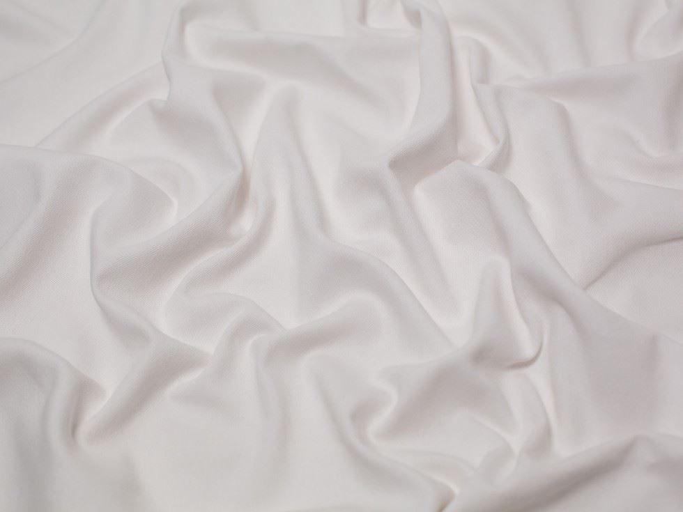 Minerva Core Range White 280Gsm Stretch Washed Denim Fabric