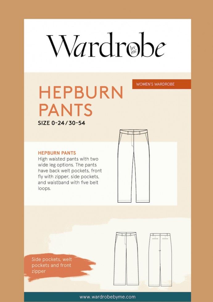 Wardrobe By Me Paper Sewing Pattern Hepburn Chino Pants