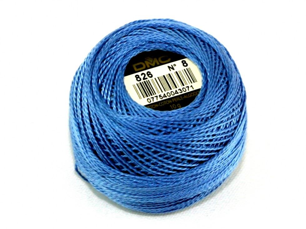Dmc 826 Size 8 Cotton Perle Thread