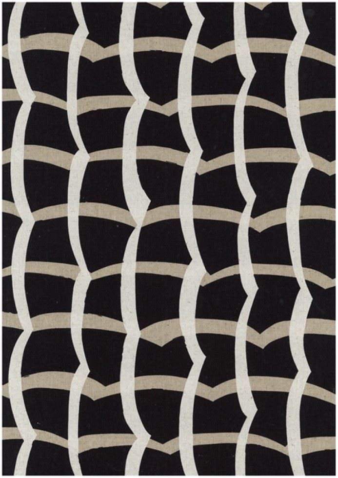 Kokka Cotton Linen Canvas Fabric Black
 