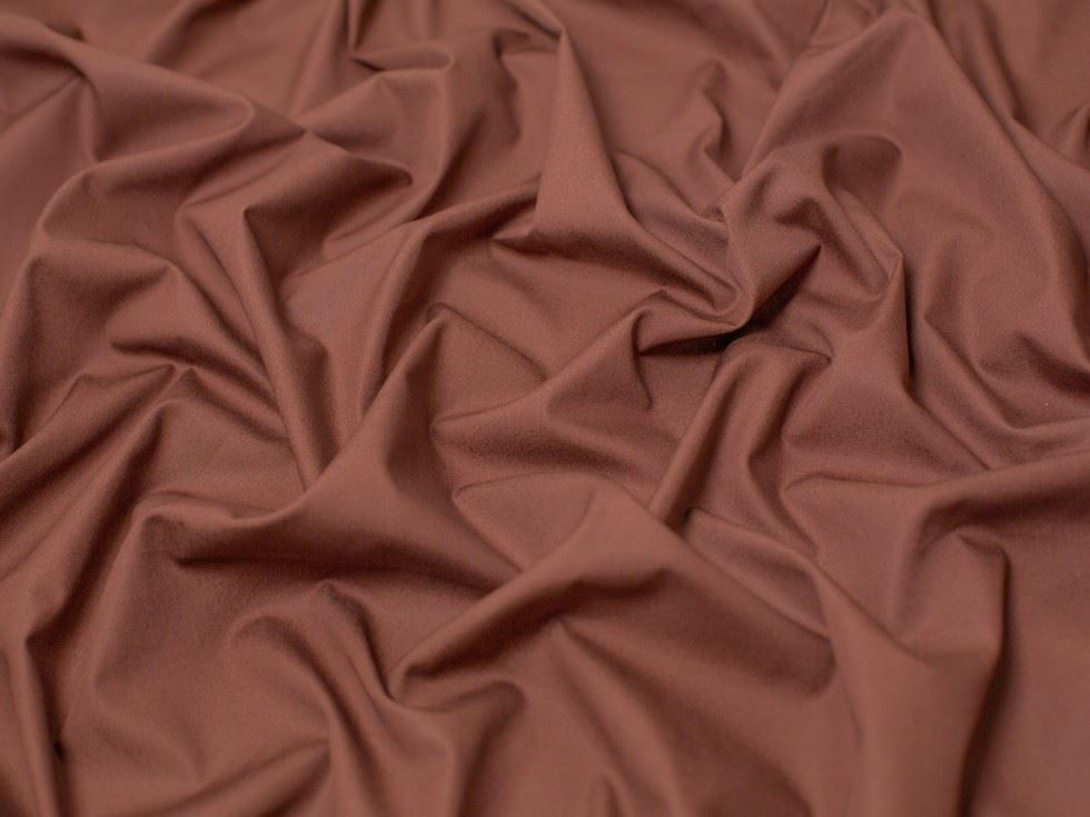 Minerva Core Range Light 100% Cotton Poplin Fabric Brown-image