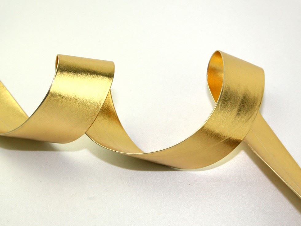 Simplicity Gold Leather Strap Trim