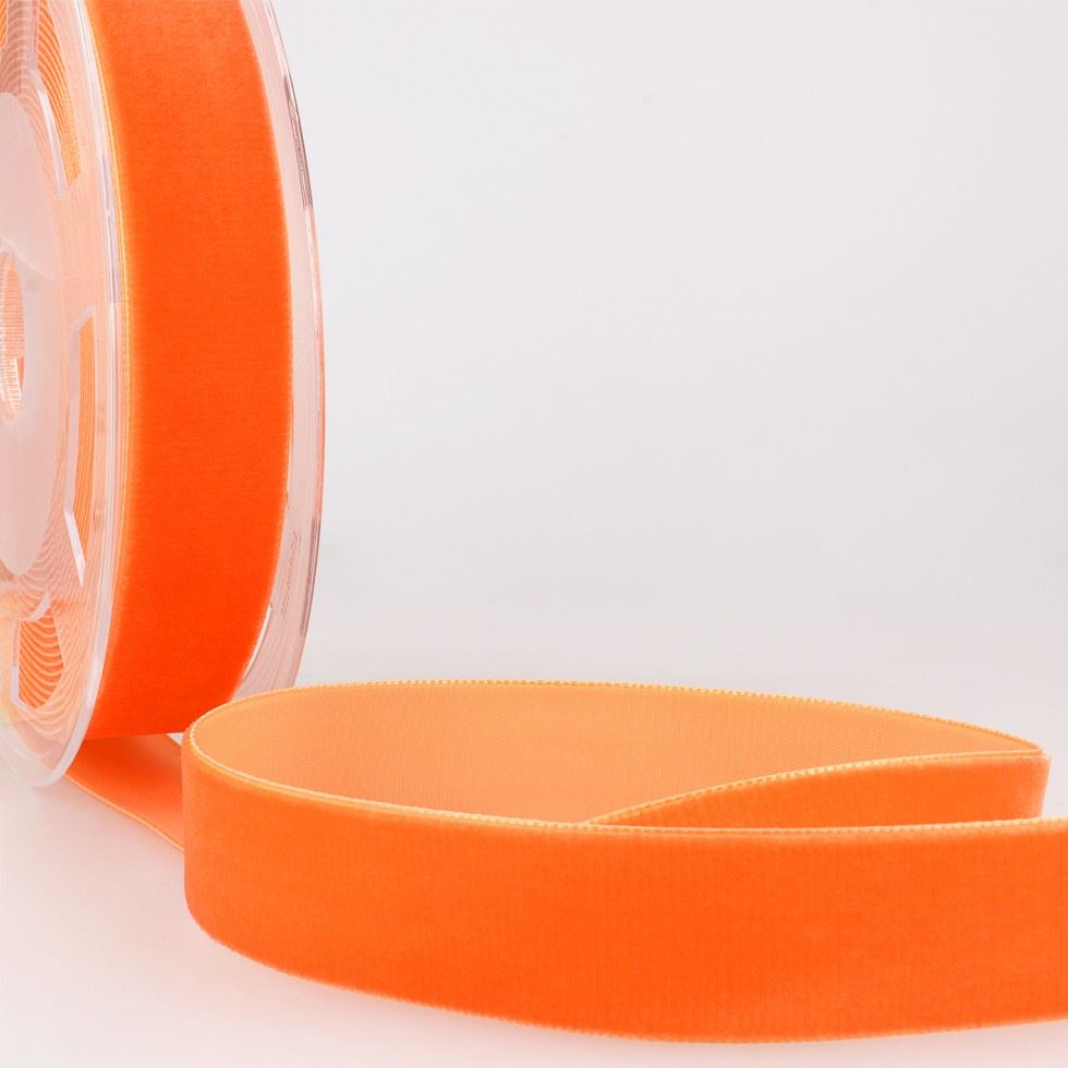 Stephanoise Velvet Ribbon Orange