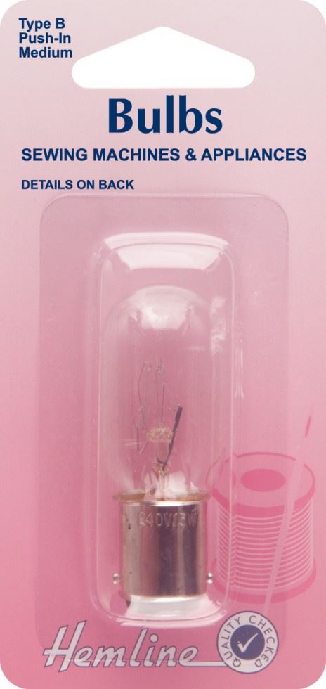 Hemline Sewing Machine Bayonet Bulb