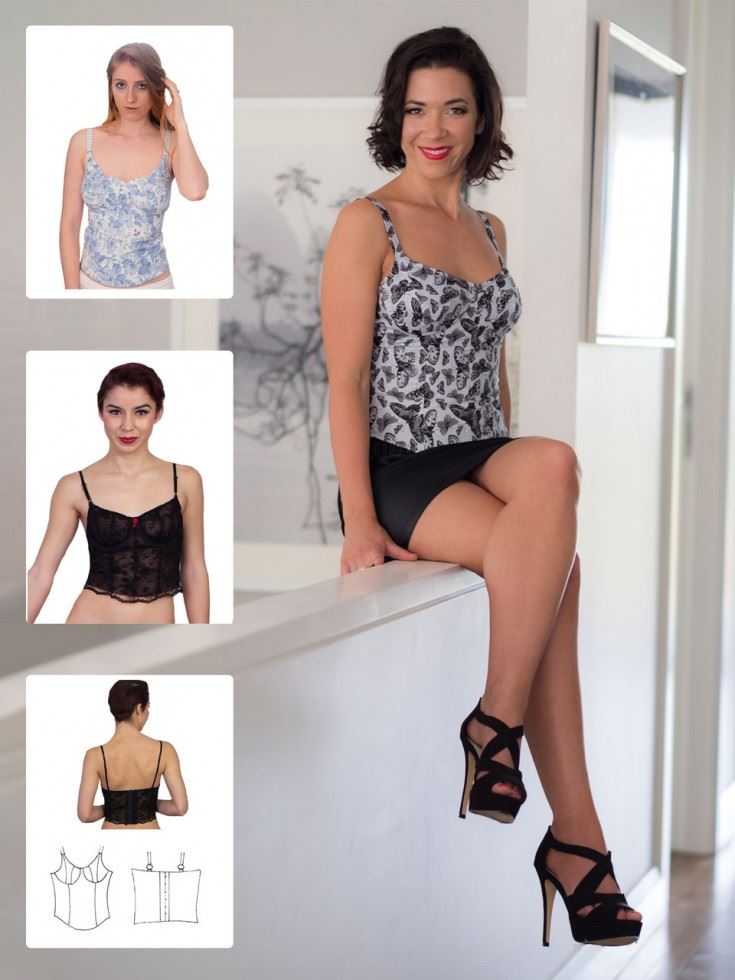 Booby Traps Paper Sewing Pattern Talia Bustier
 
